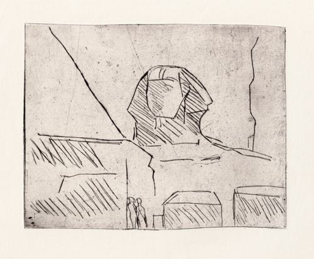 Olivia Holm-Møller, <i>Sfinksen i Giza set forfra</i>