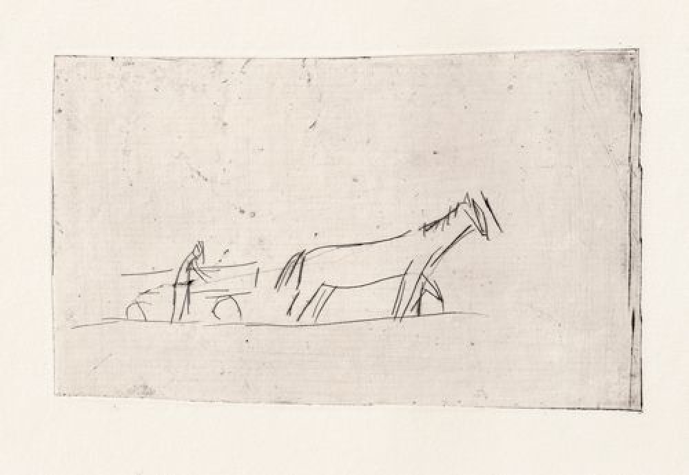 Olivia Holm-Møller, </i>Et tospand for en høstvogn og en landmand</i>